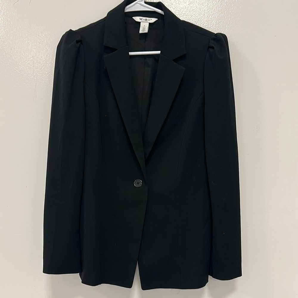 White House Black Market Black Blazer Size 8